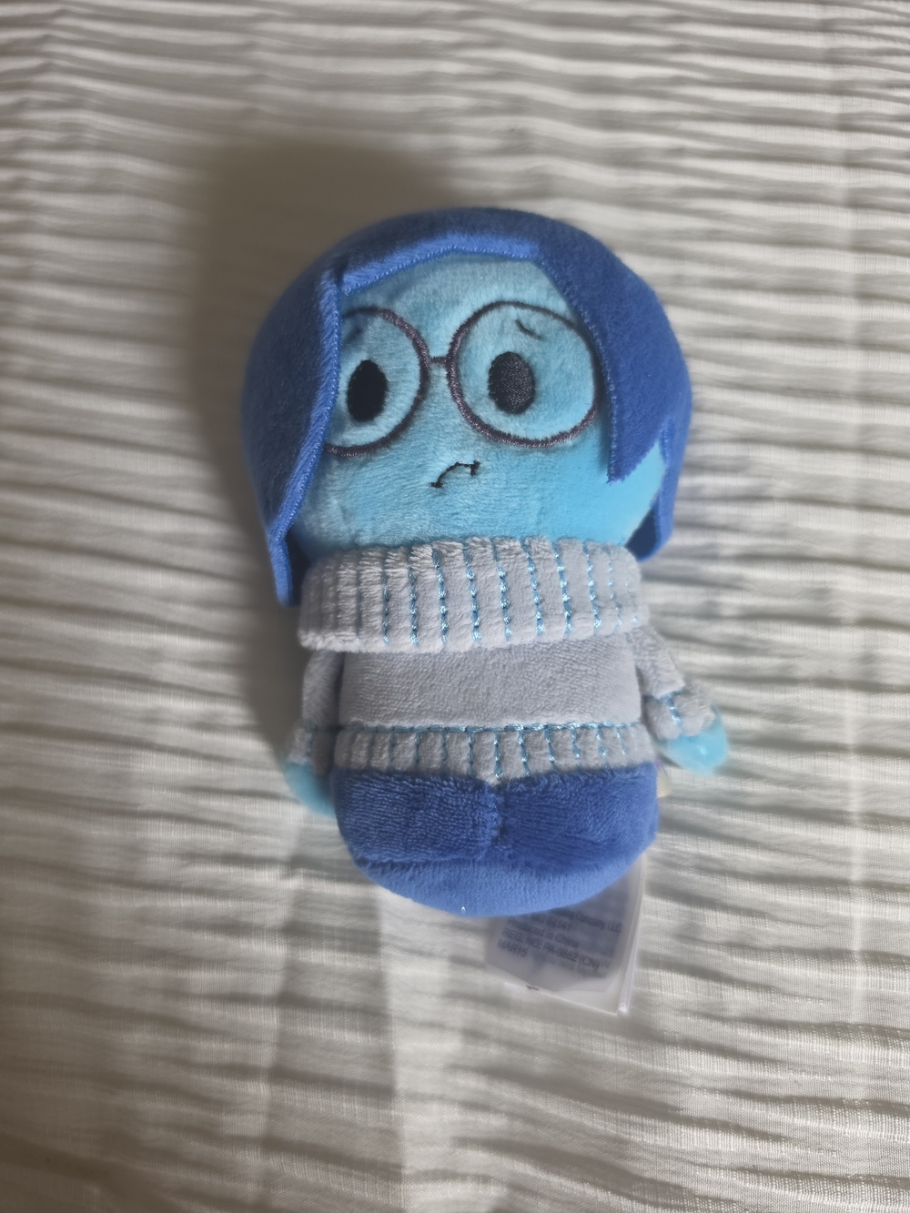 Hallmark Itty Bittys Blue 'Sadness' Plush Toy Like New